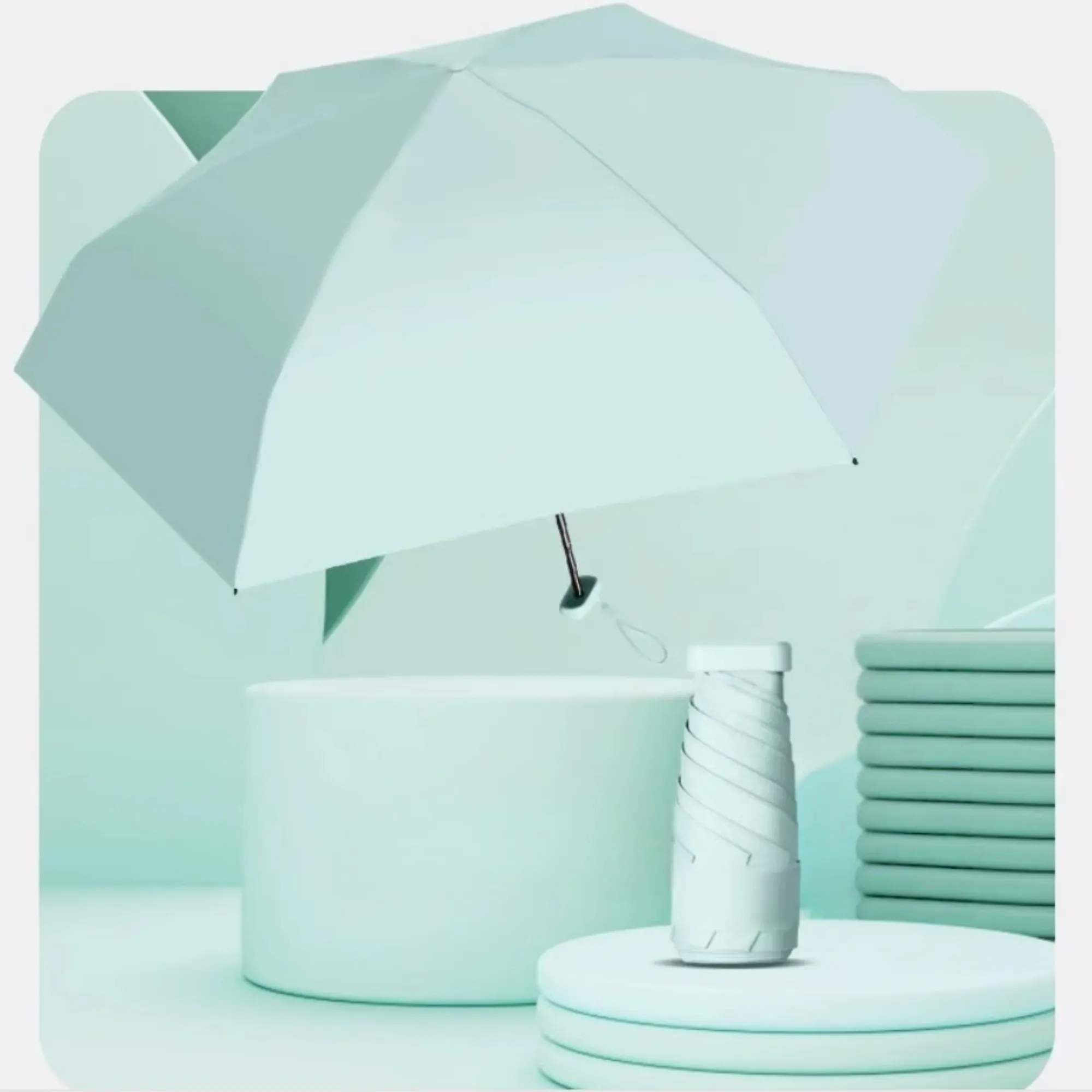 Mini Pocket Umbrella With Case 5