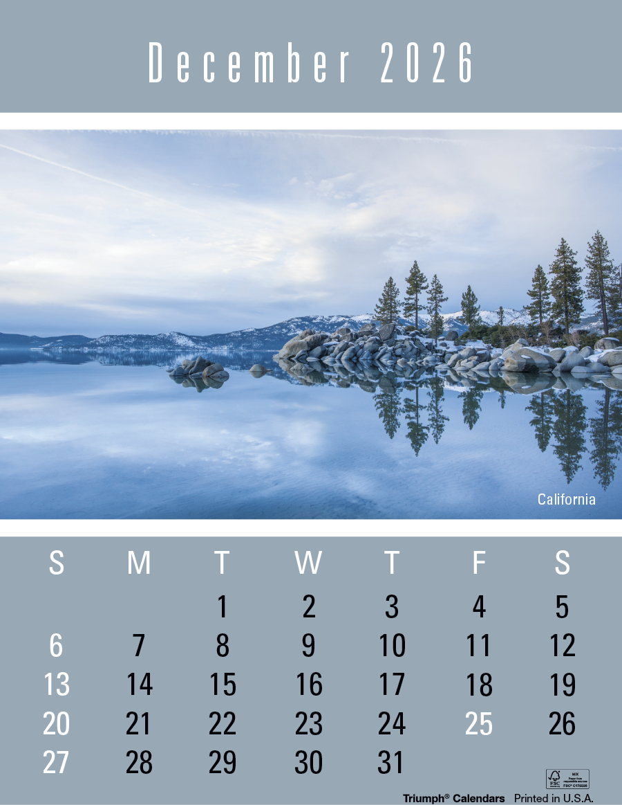 Press-N-Stick Scenic Calendar