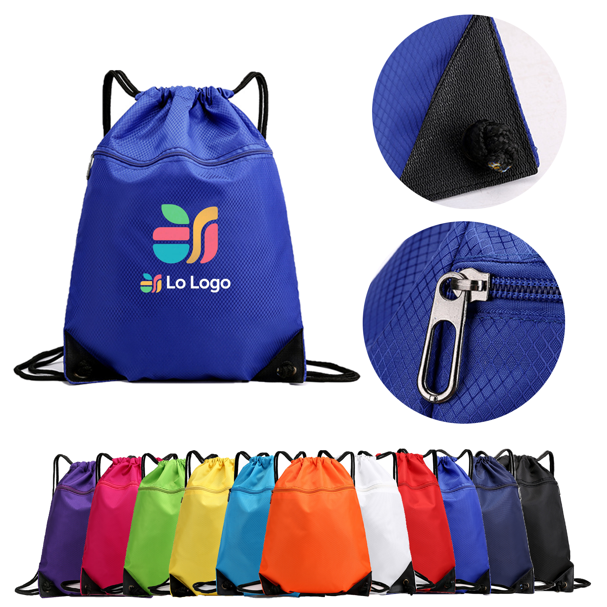 Drawstring Backpack in Oxford Material MOQ 50 2