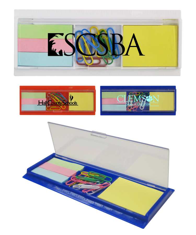 Sticky Note Set With Paper Clip & Ruler 2
