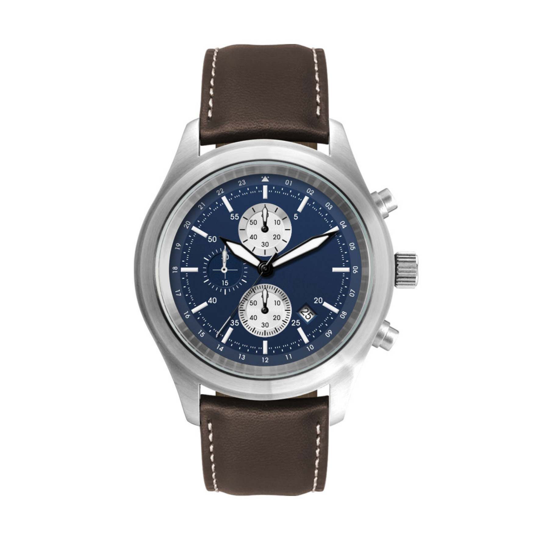 44.2MM, SS, SILVER CASE, CHRONO MVT, DTE 1