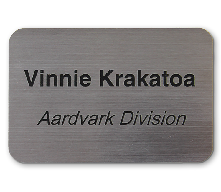 The Sparta engrave only name badge 2"x3" 9