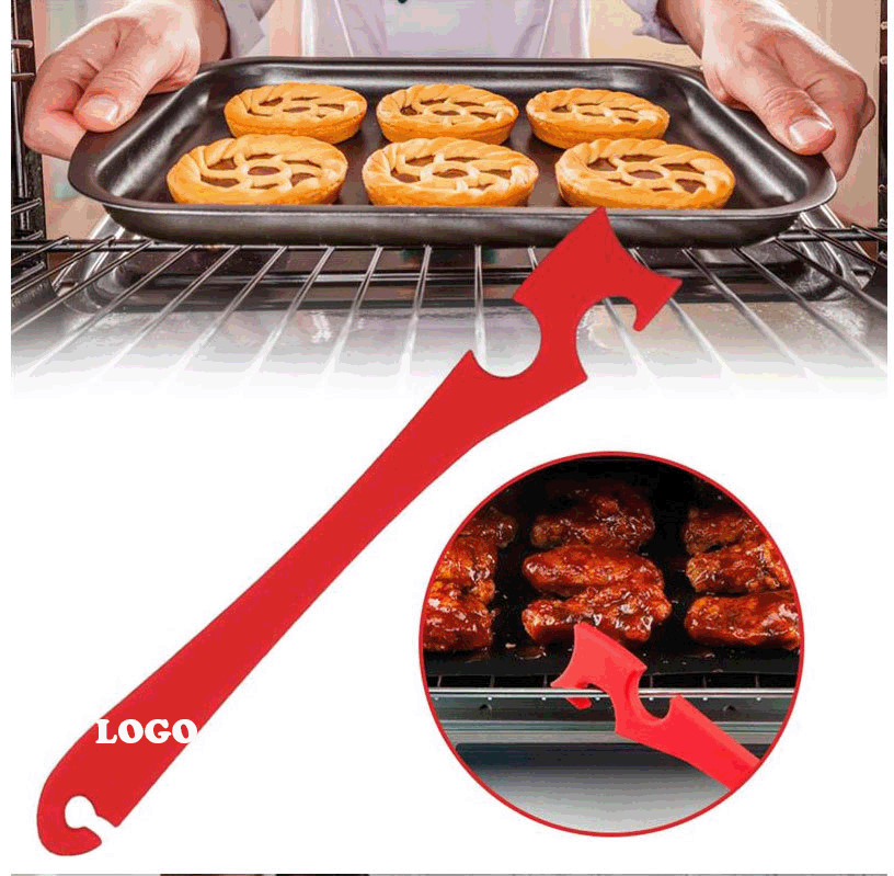 Silicone Oven Rack Push Pull Tool with Longer Handle 1