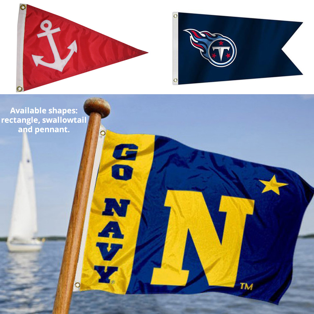 Polyester Boat Flag - Full Color 12" x 18" 2