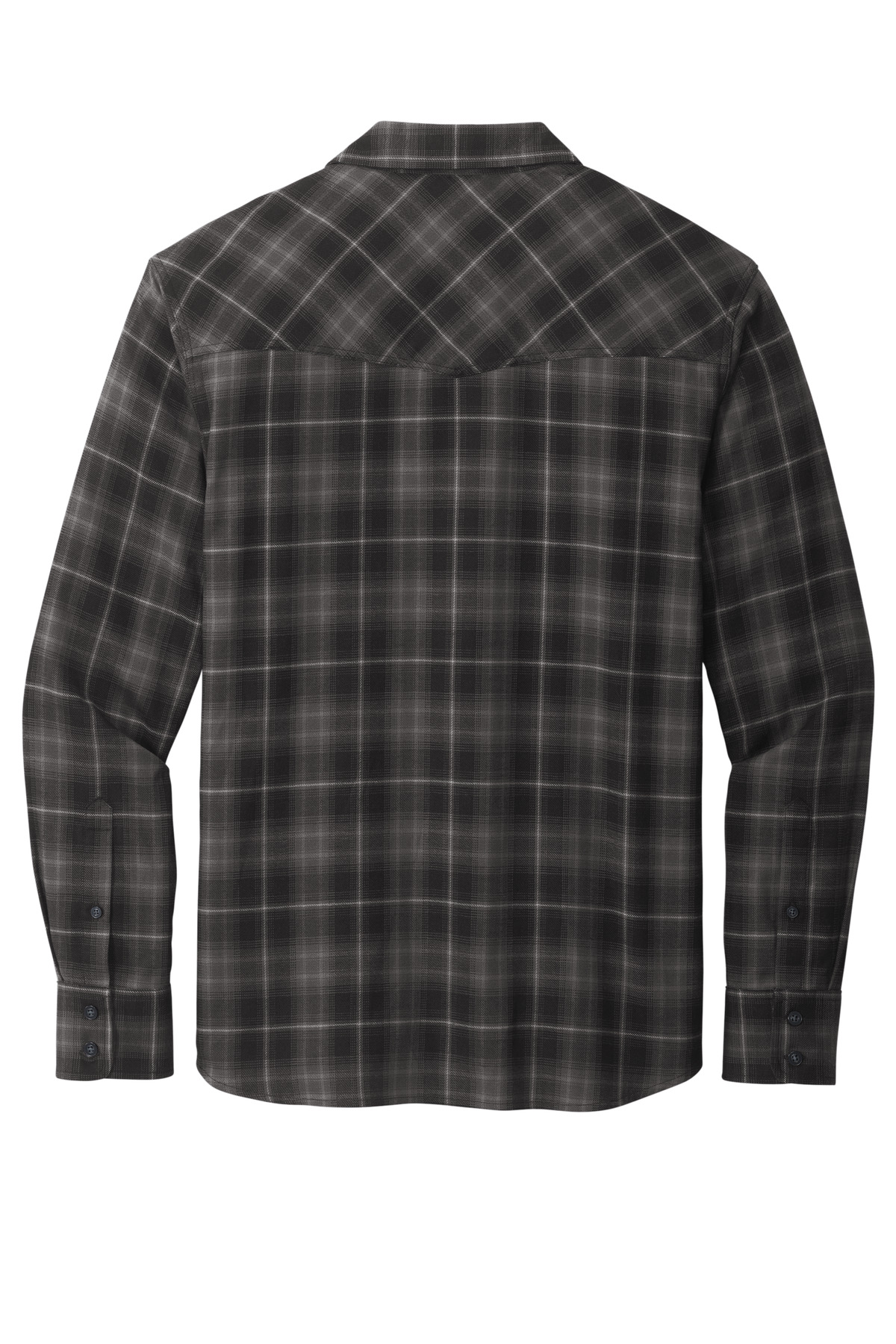 Long Sleeve Ombre Plaid Shirt