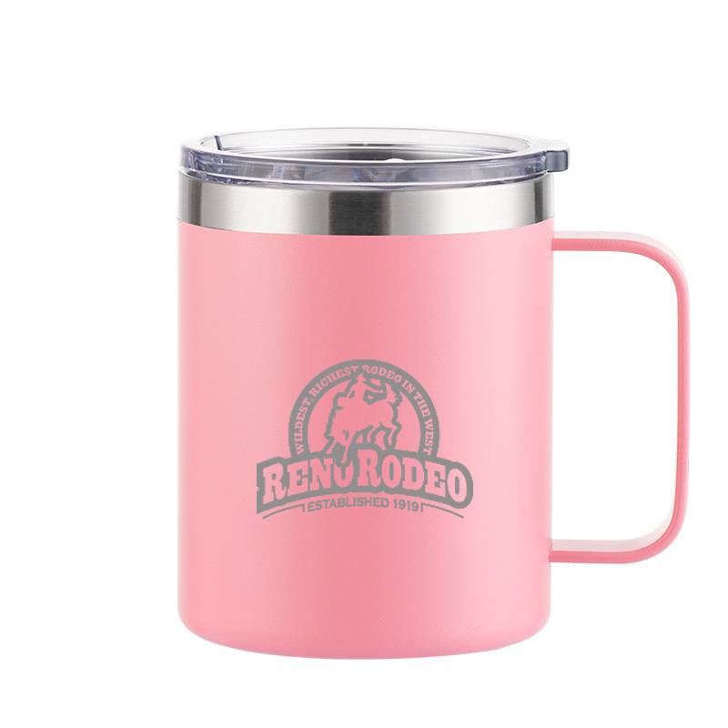 12 Oz Double Wall Stainless Steel Vacuum Insulated Coffee Mug With Lid 5