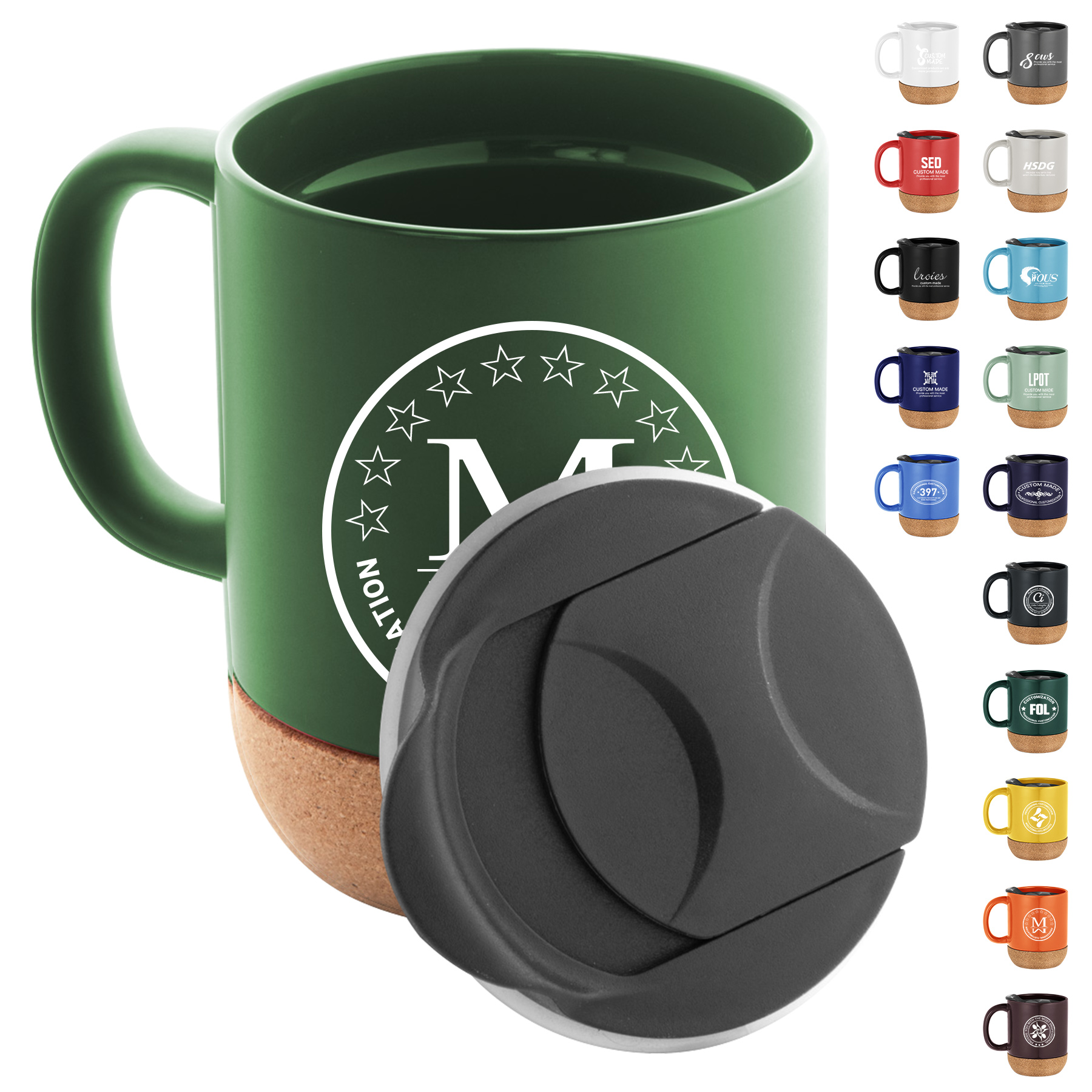 Cork Base Ceramic Mug 3