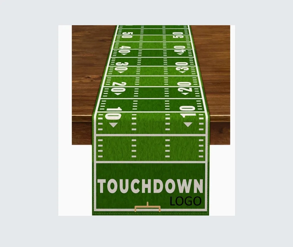 Custom Football Table Runner for Game Day Parties Bulk Wholesale Durable Decor 5