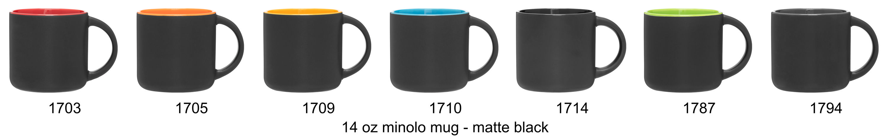 14 oz minolo mug - matte black 37