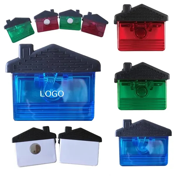 House Shaped Magnetic Clips with Decorative Magnets 4