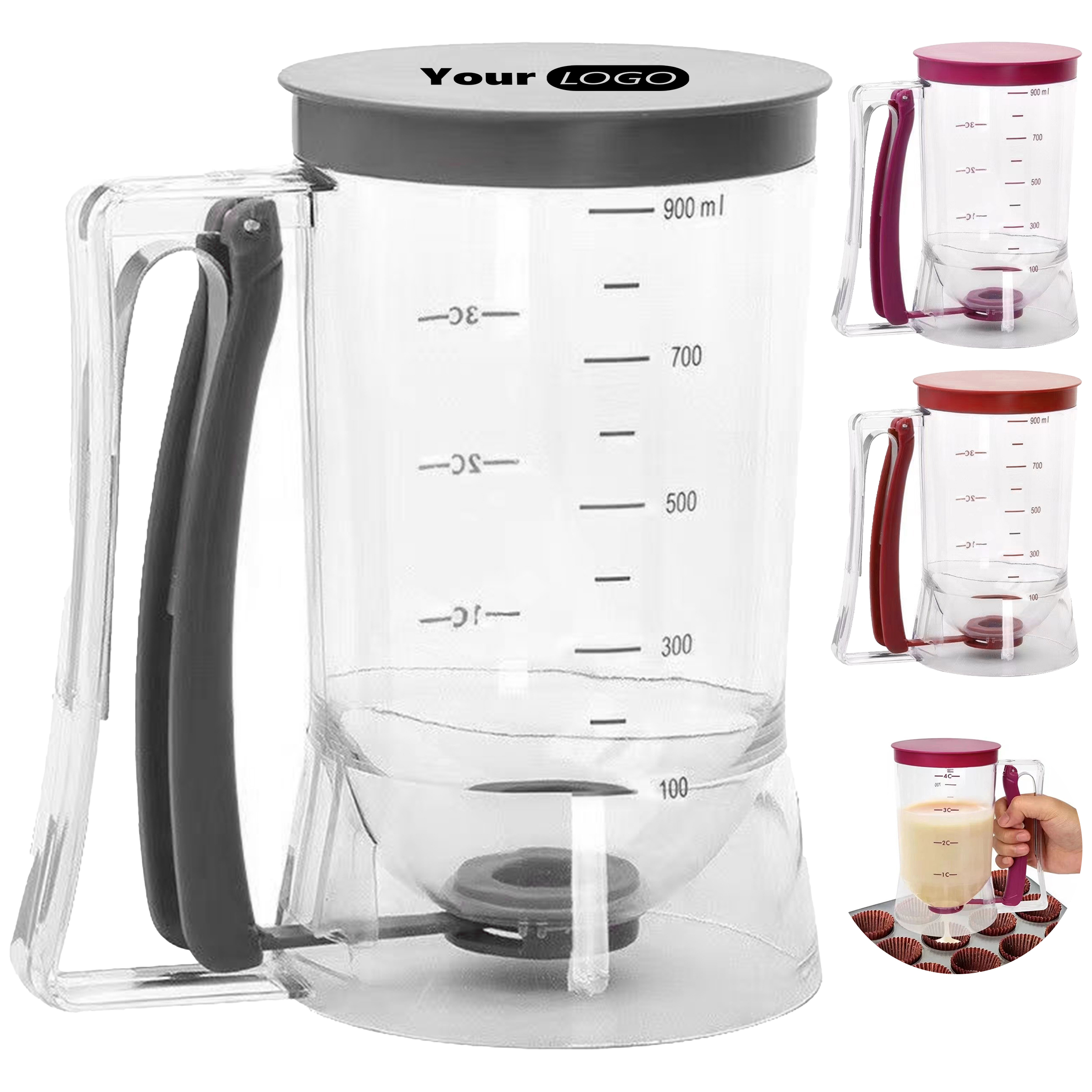 Polypropylene Handheld Cake Batter Dispenser 6