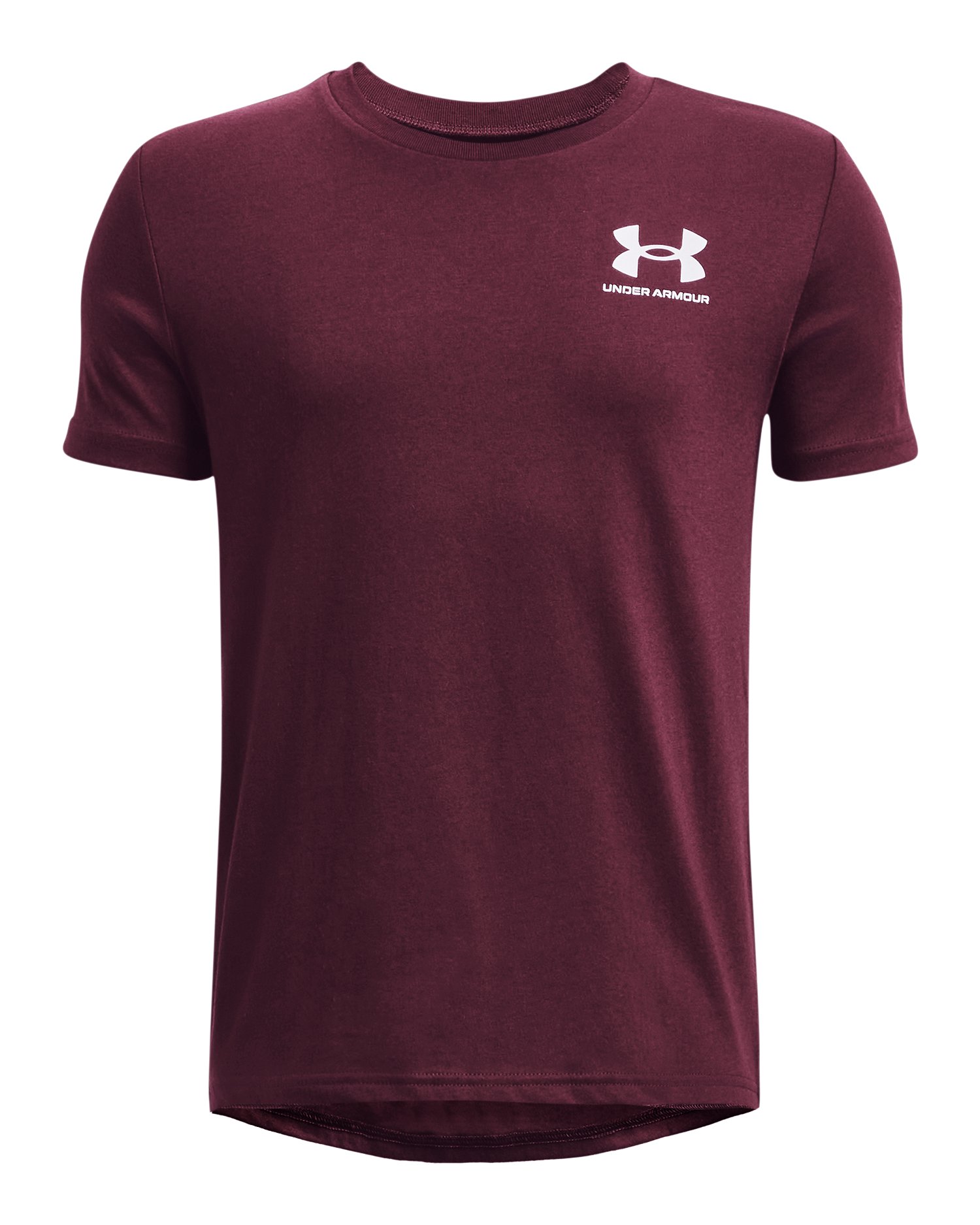 UA Left Chest Logo Boys' Short Sleeve 14
