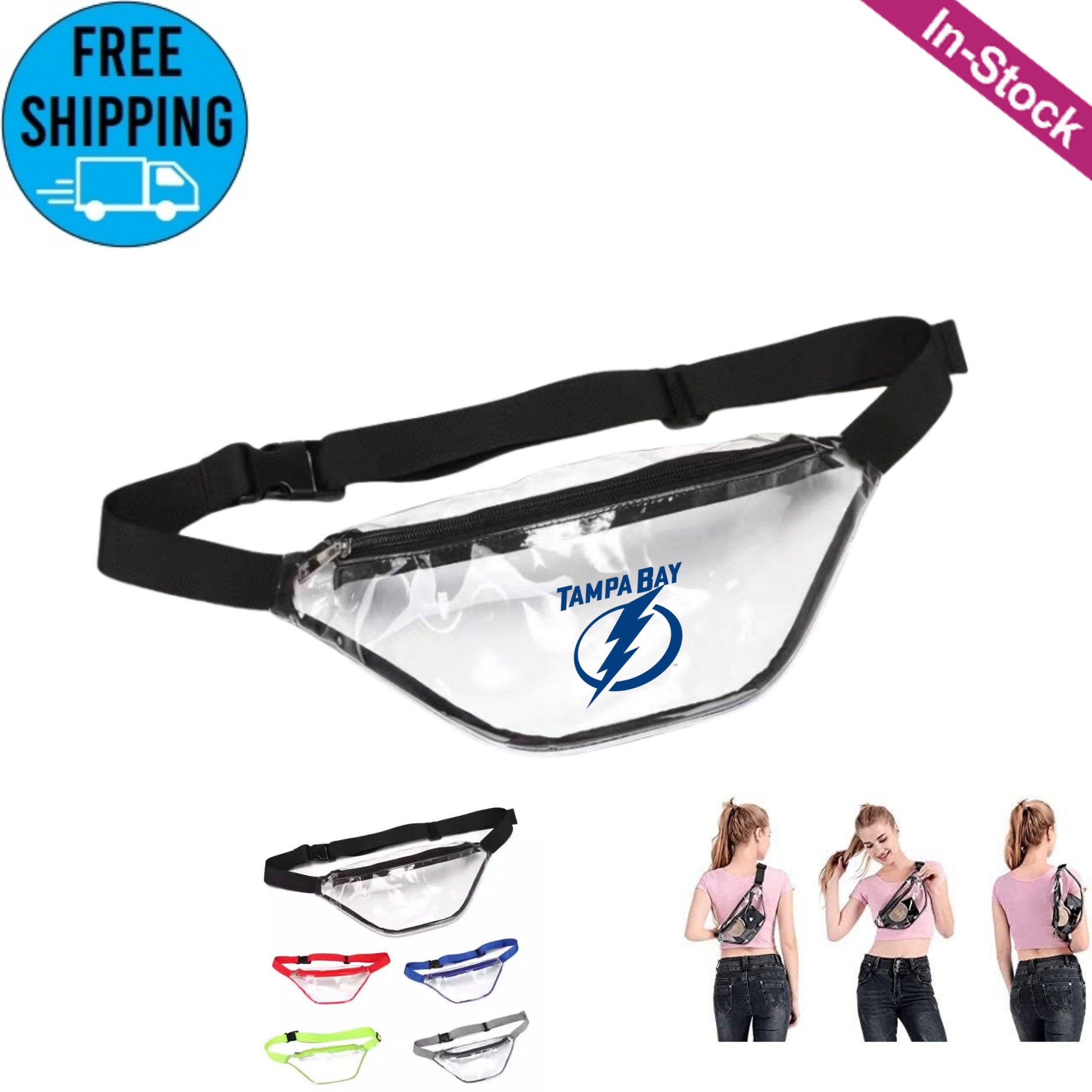 Stadium Approved Clear Fanny Pack 3