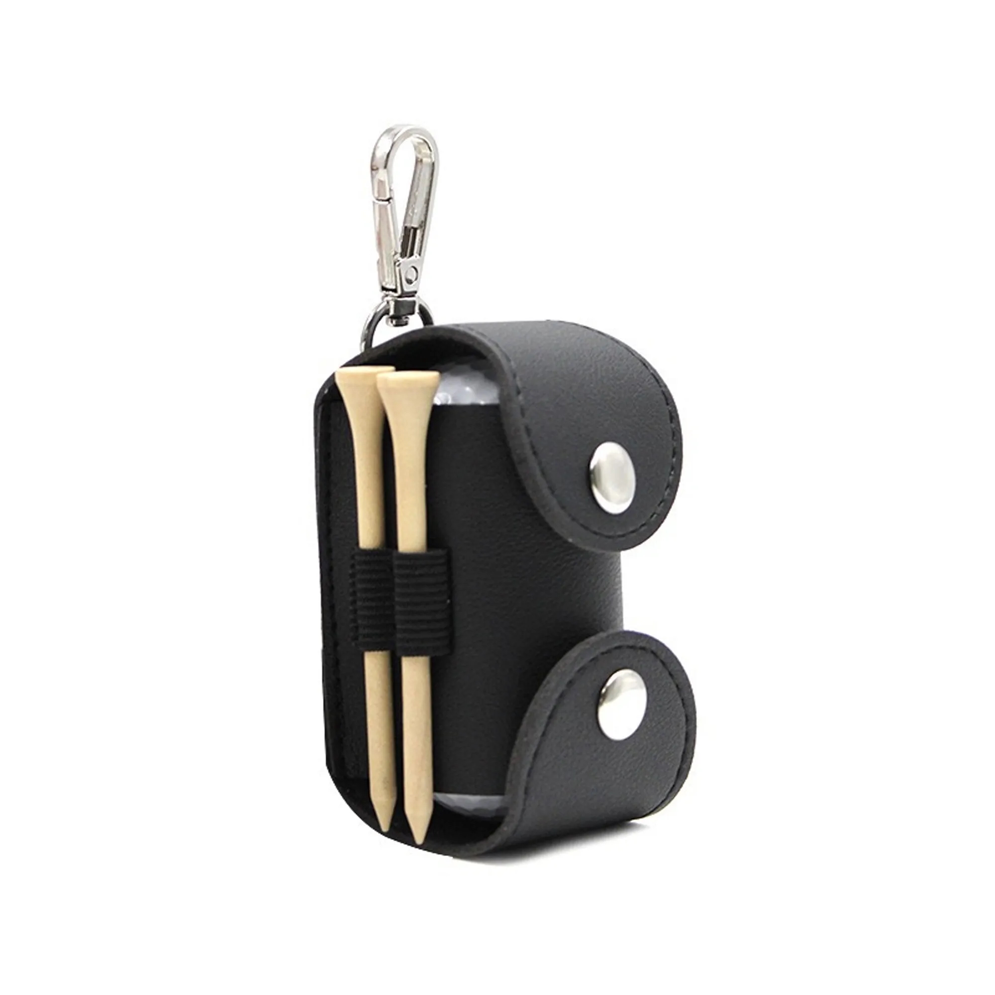 PU Leather Golf Ball Holder Waist Pouch 5