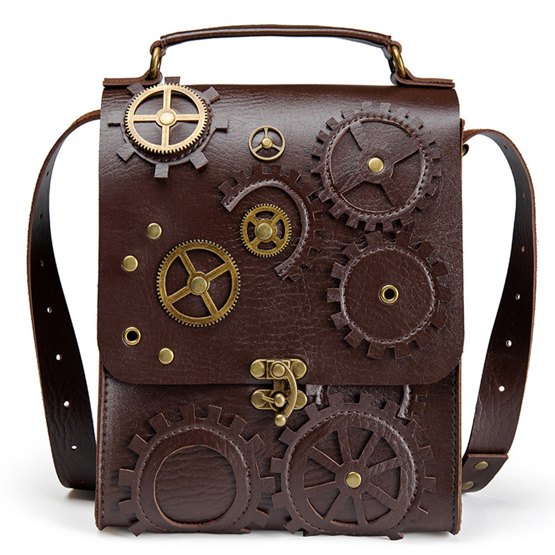 PU Steampunk women's cross-body bag 3