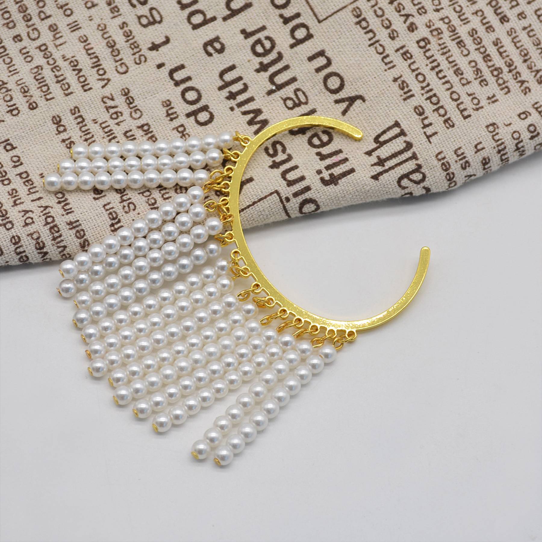 Alloy Pearl tassel opening bracelet 2