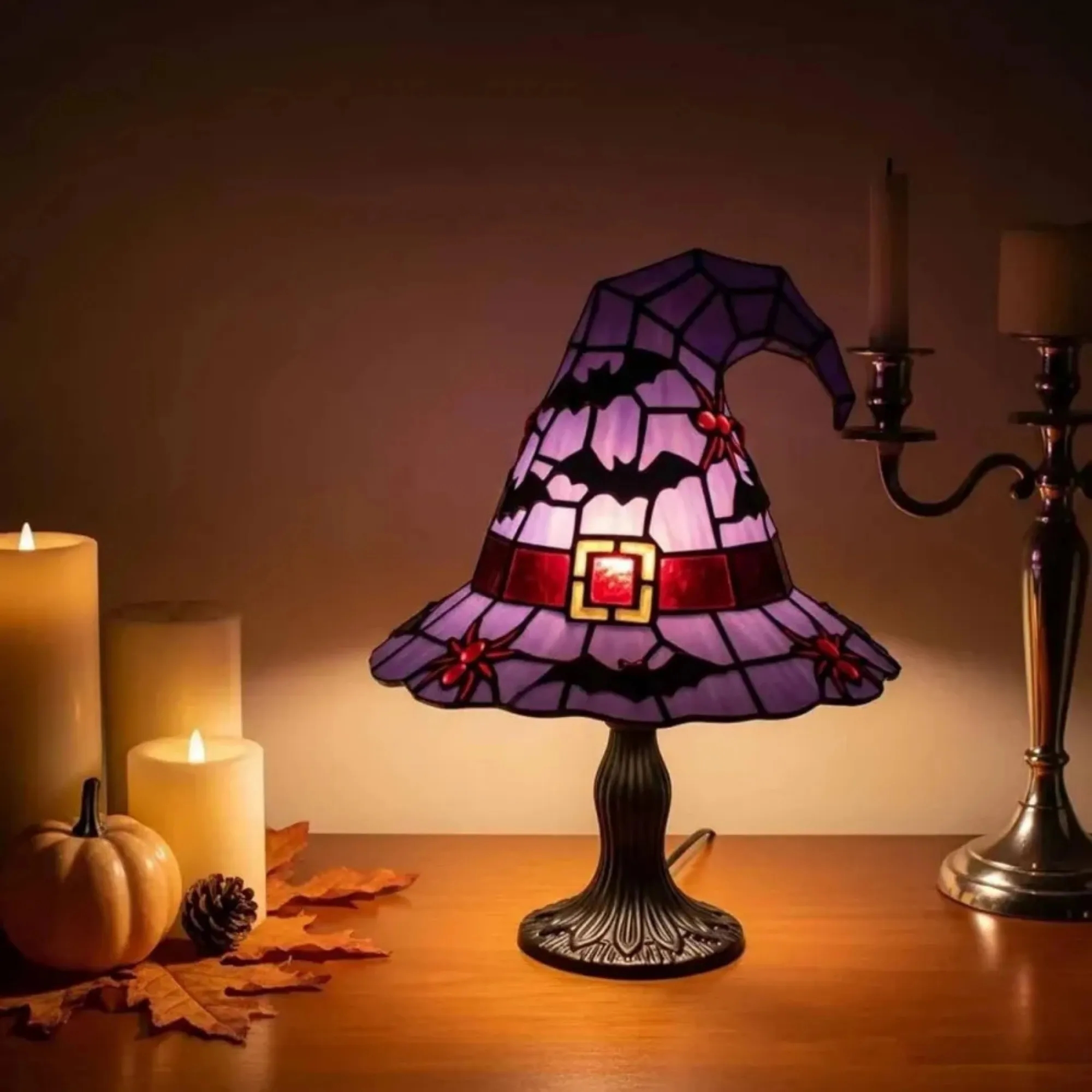 Halloween Ghost Witch Hat Table Lamp 2
