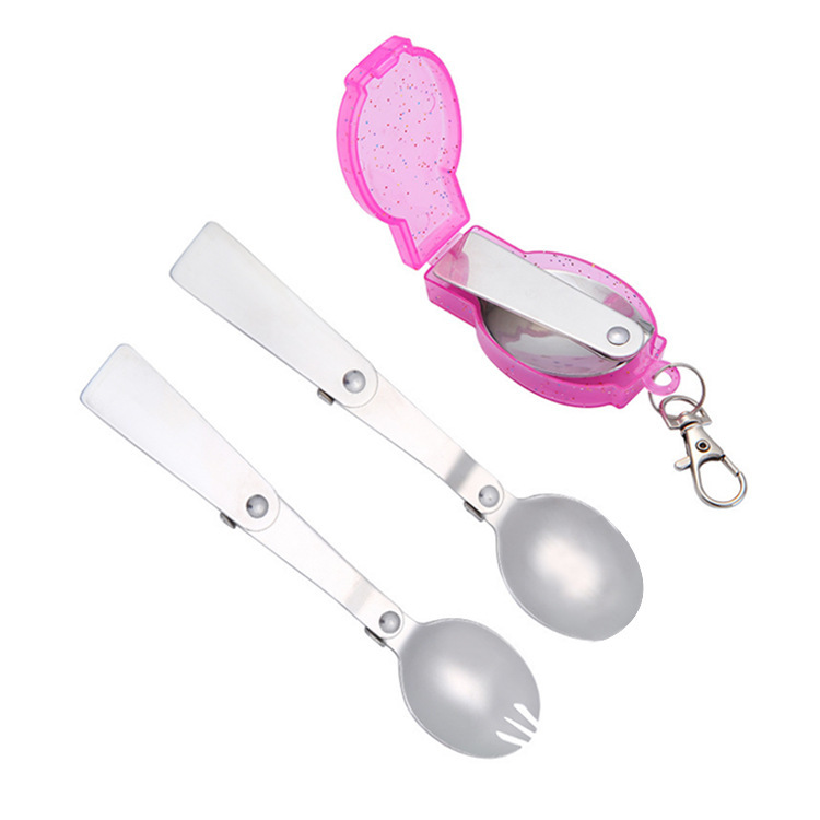 Portable Folding Stainless Steel Spoon 2