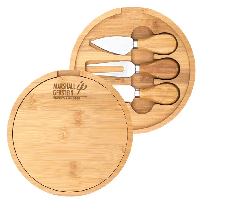 Bamboo Mini Cheese Board and Knife Set 2