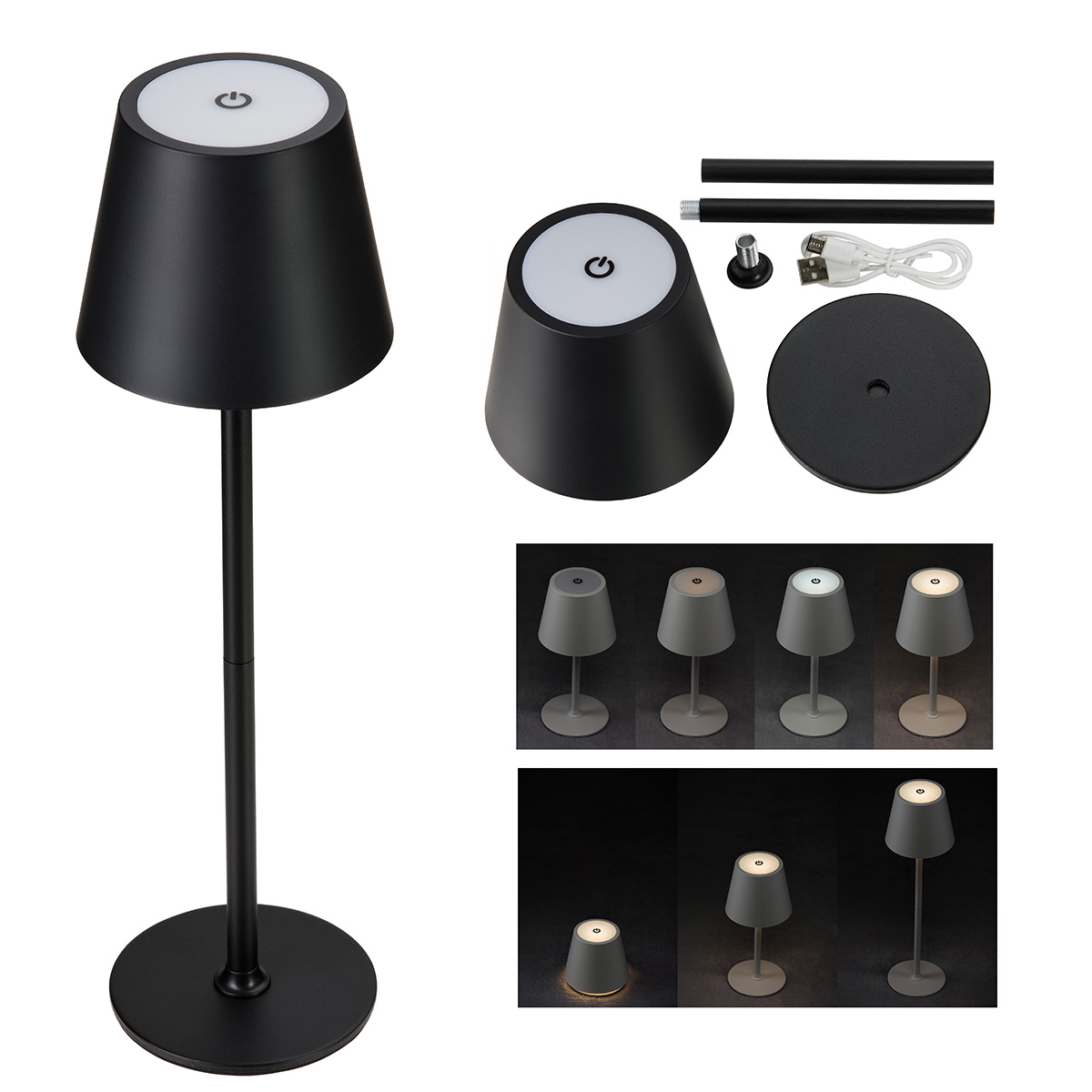 Illume Rechargeable Touch-Control Mini Desk Lamp 13