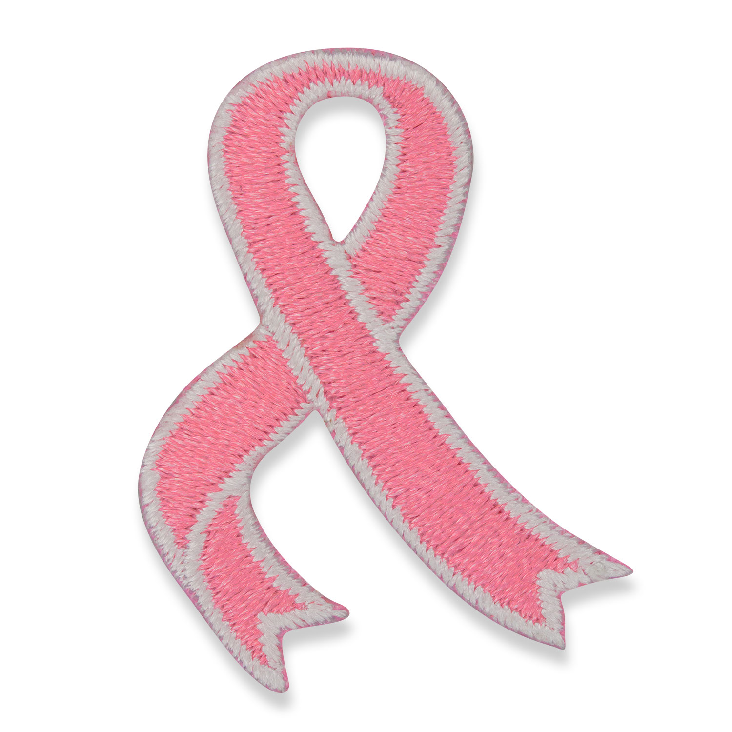 Embroidered Applique - Breast Cancer Awareness Ribbon