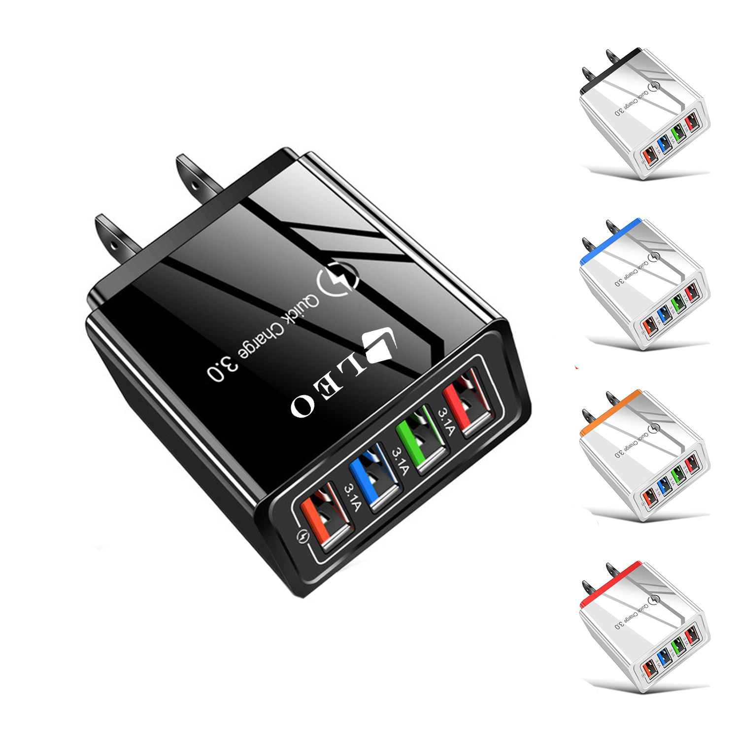 USB Charger Cube Wall Plug 9