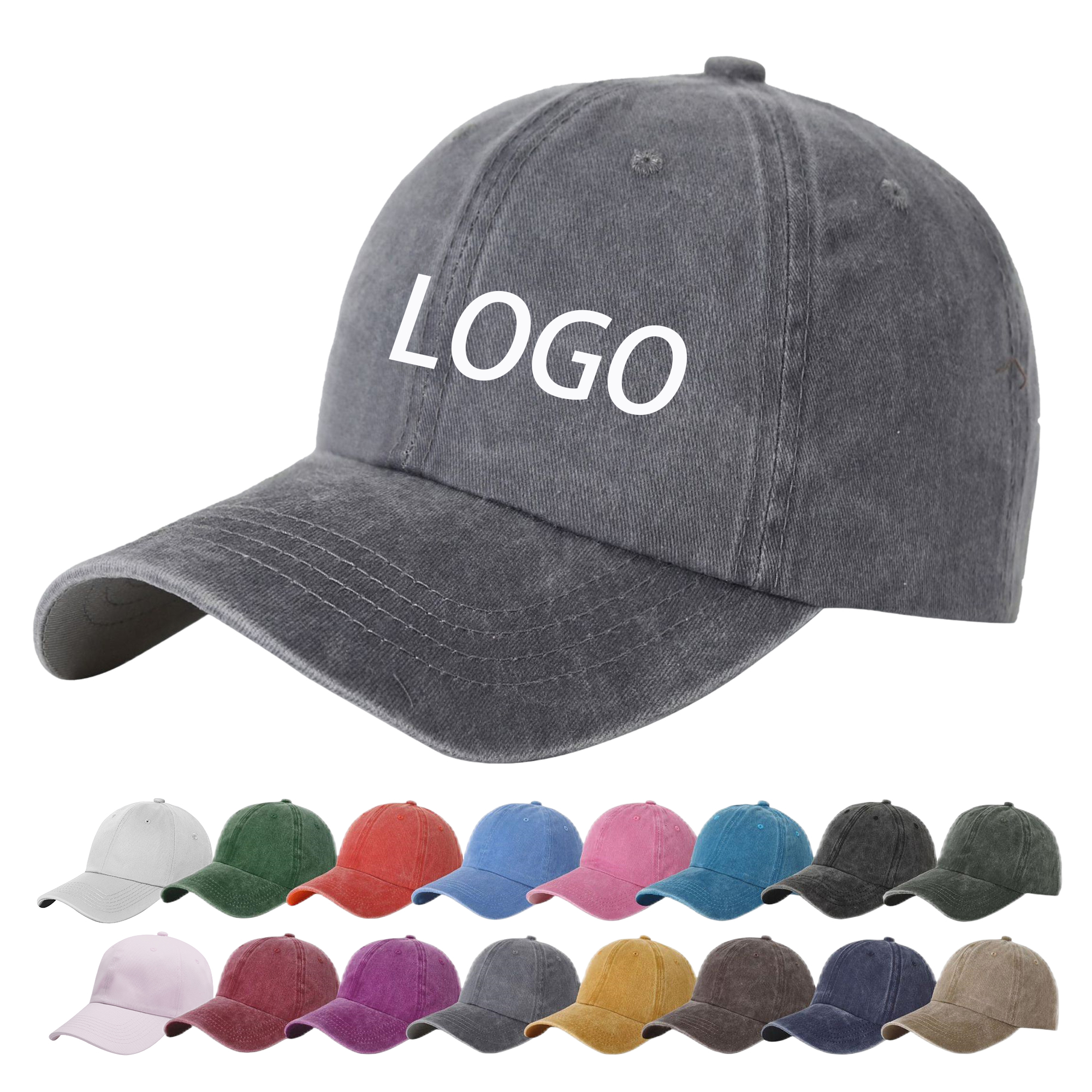Pure Cotton Washed Cap 2