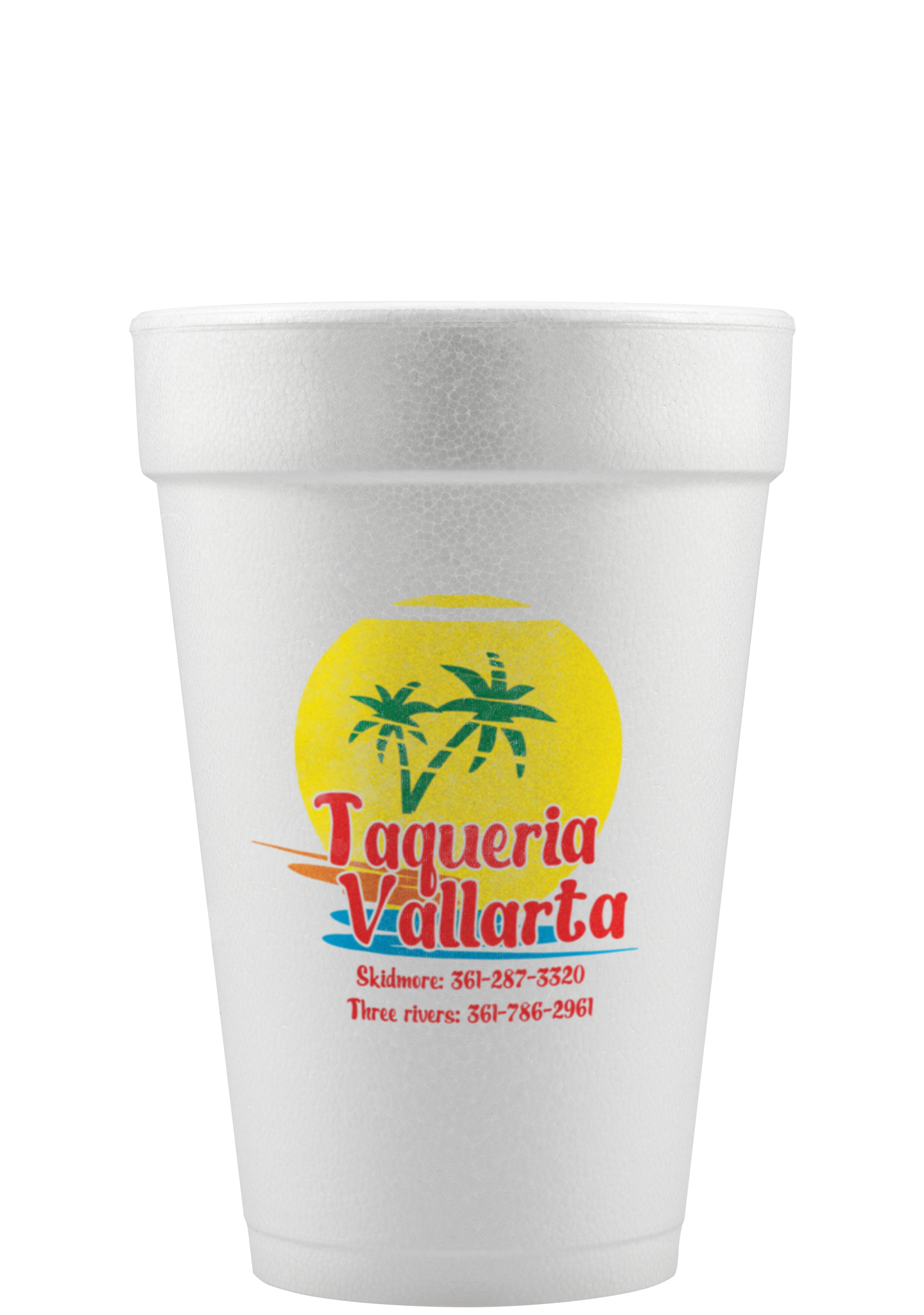 16 oz Foam Cup White Hi-Speed 2