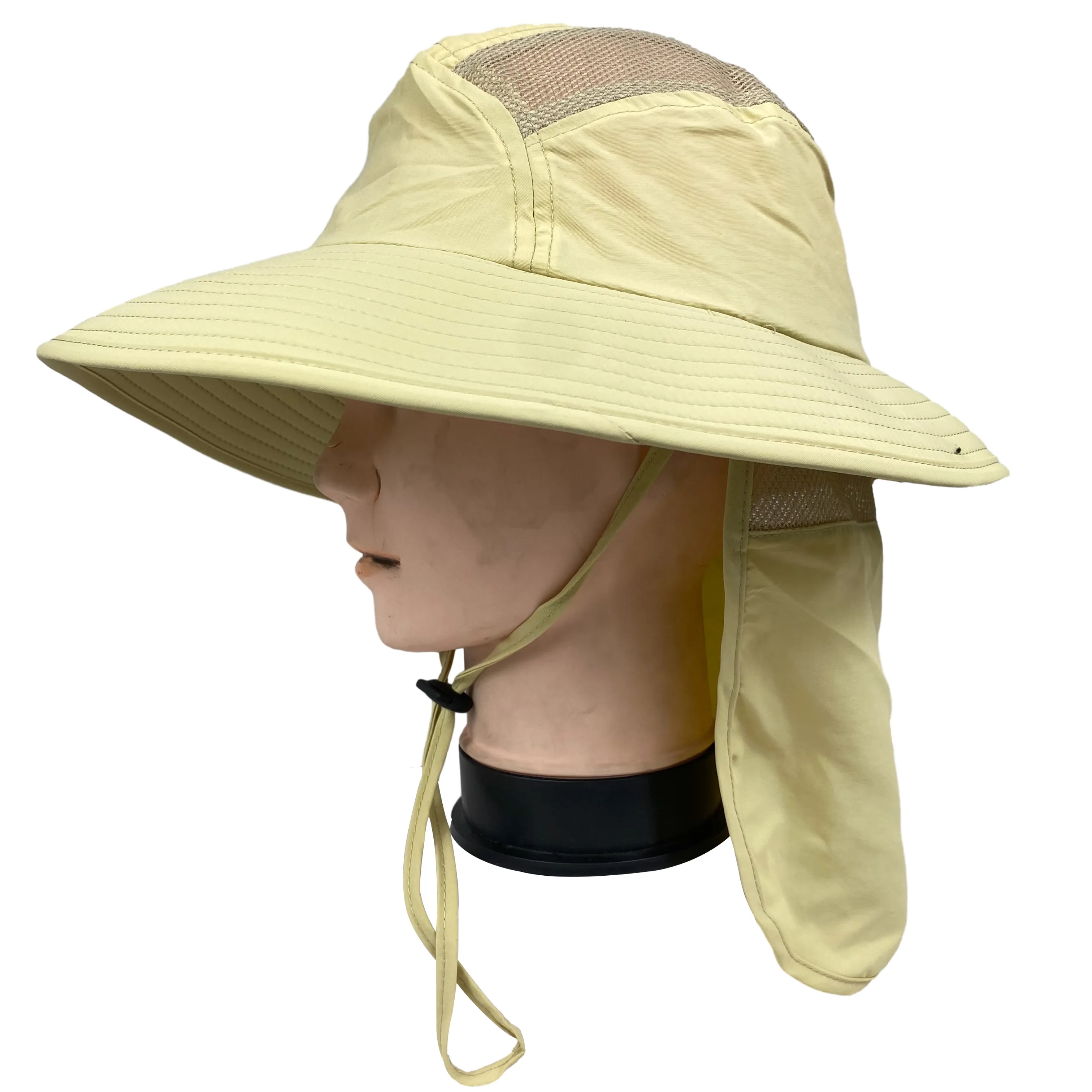 Wide Brim Waterproof Safari Mesh Bucket Hat 2