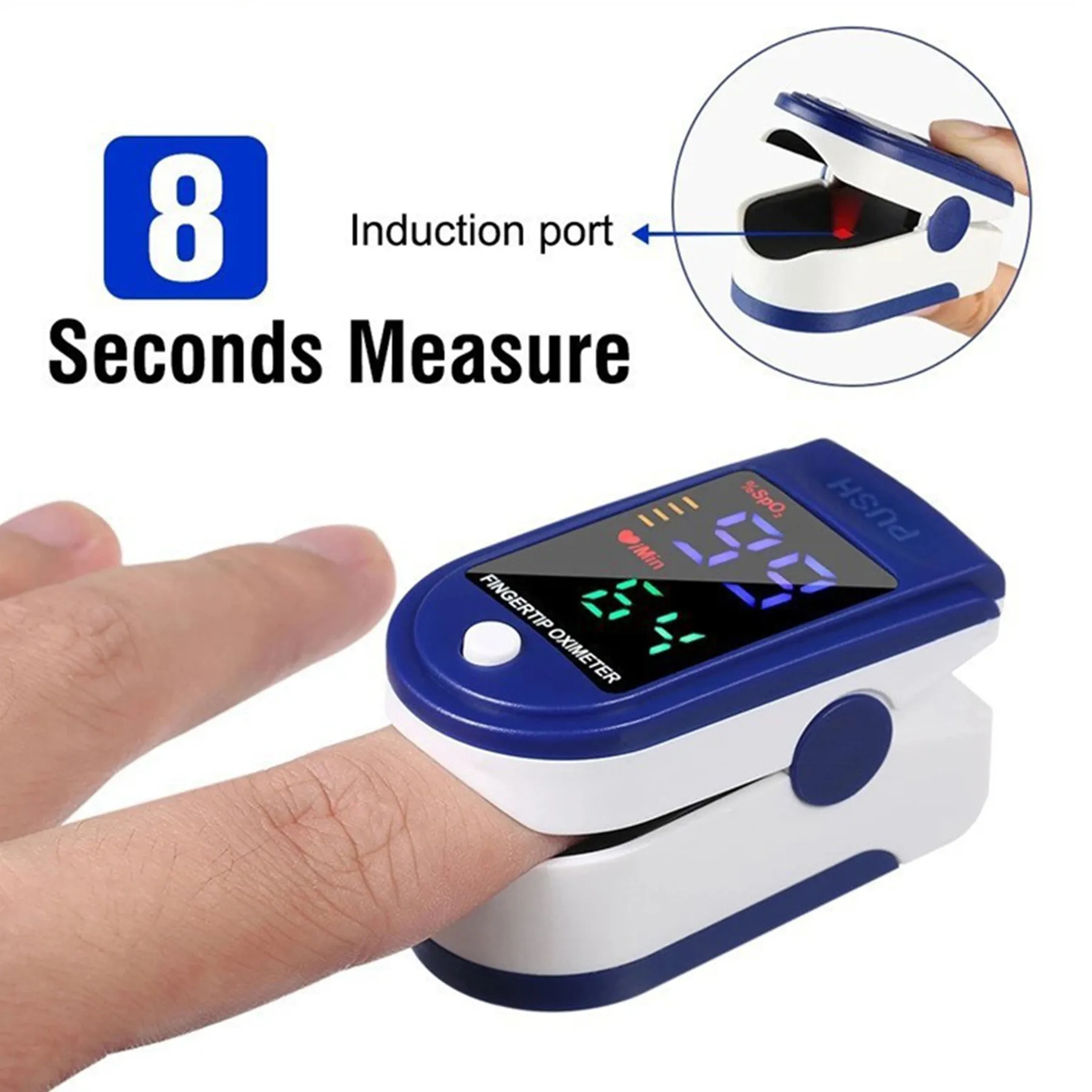 Saturation Fingertip Oxygen Finger Clip Pulse Monitor 2