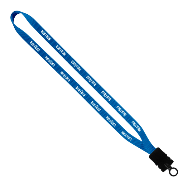 1/2" Smooth Nylon Lanyard with Snap-Buckle Release & O-Ring 4