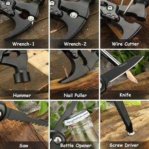 Versatile Multi Opener Knife Cutter With Carabiner Stainless Steel Design 26
