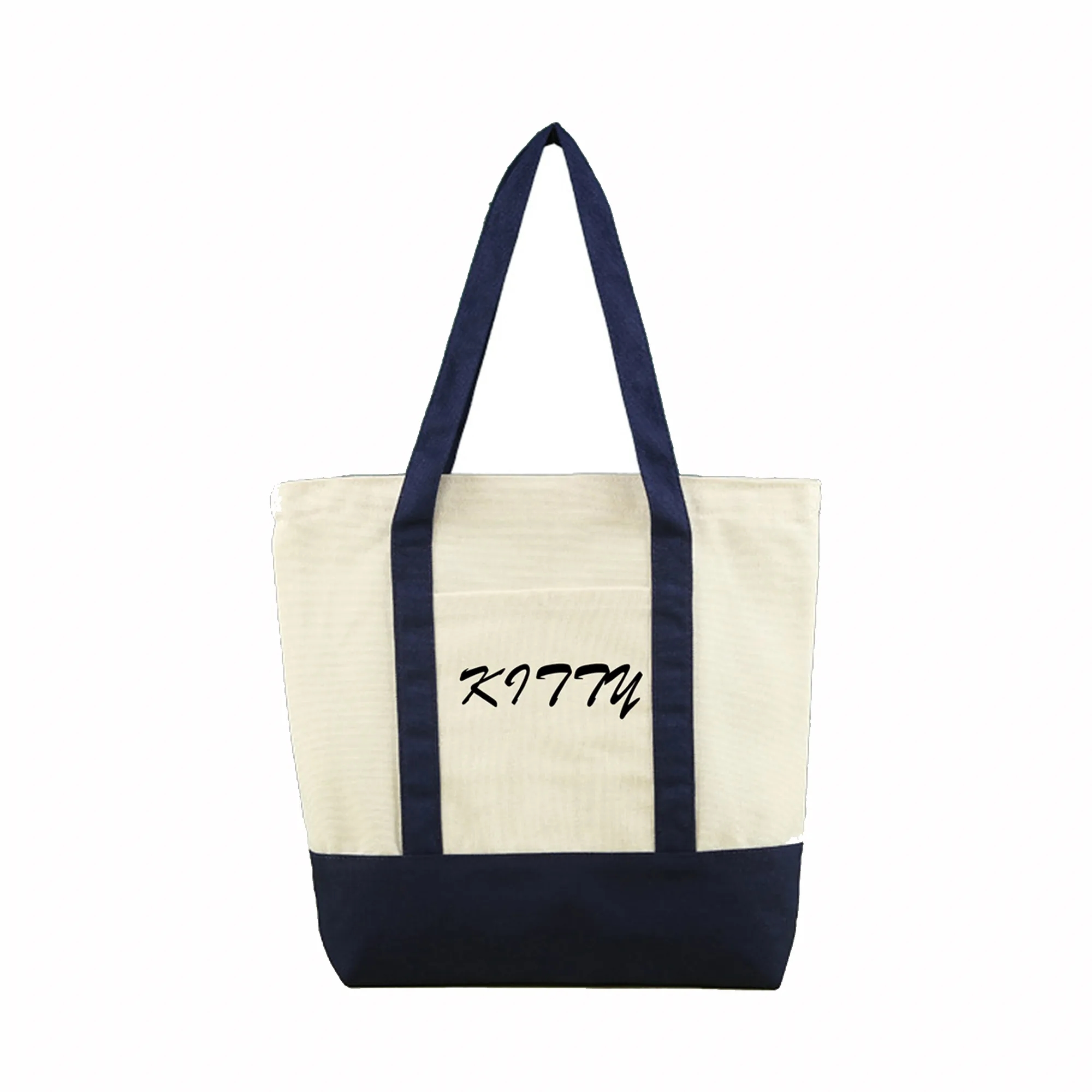 Colorful Patchwork Canvas Tote Bag, custom tote bag with logo imprint 5