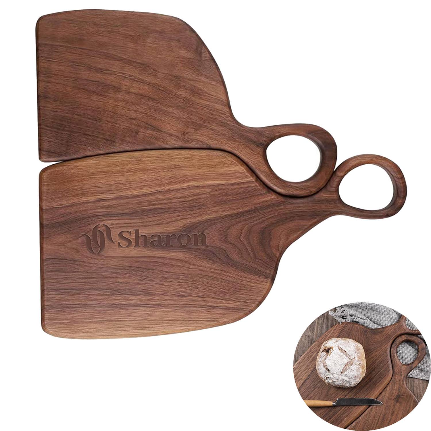 Black Walnut Solid Chopping Boards Wood Tray 10