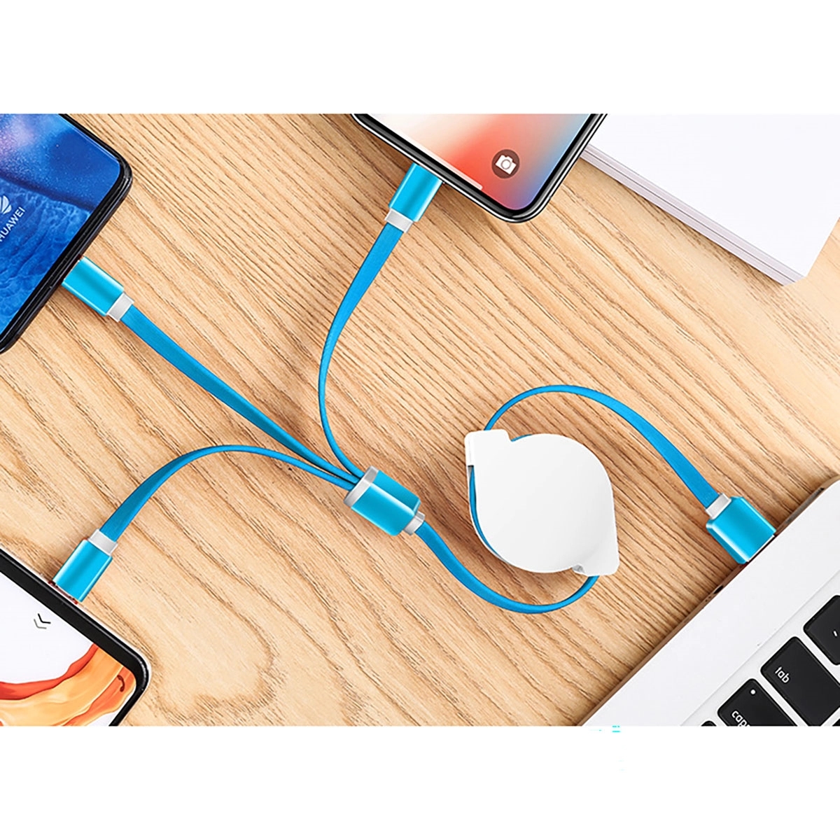 Retractable 3 in 1 Charging Cord Cable 5