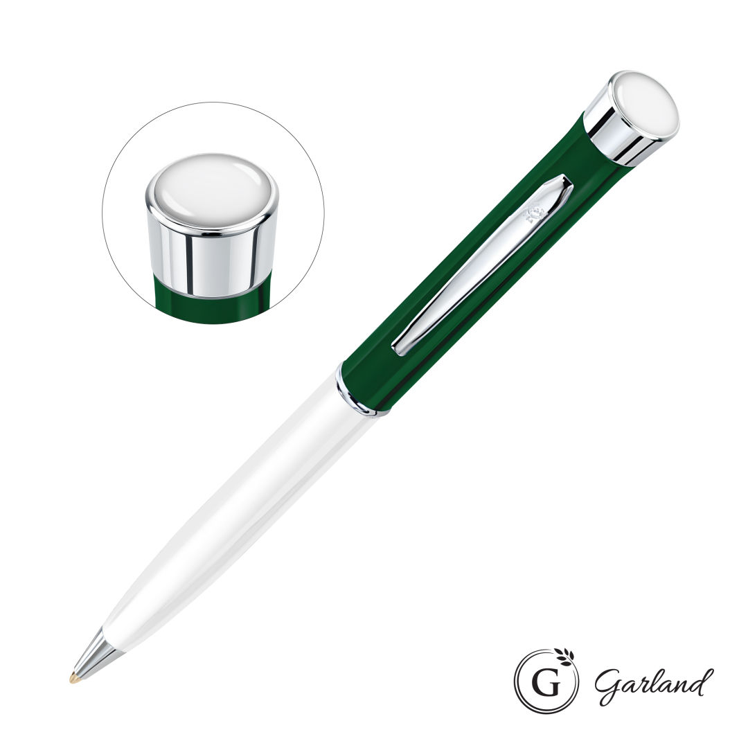 Garland® Patriot Custom Ballpoint Twist Pen - Chrome Accent 3