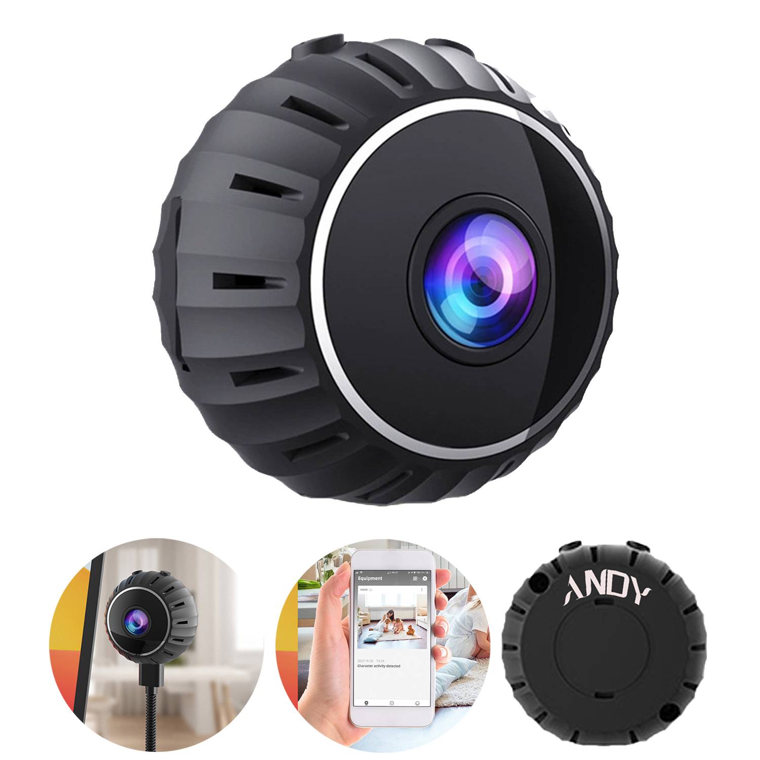 Home Camera Night Vision Mobile Remote Monitor 4