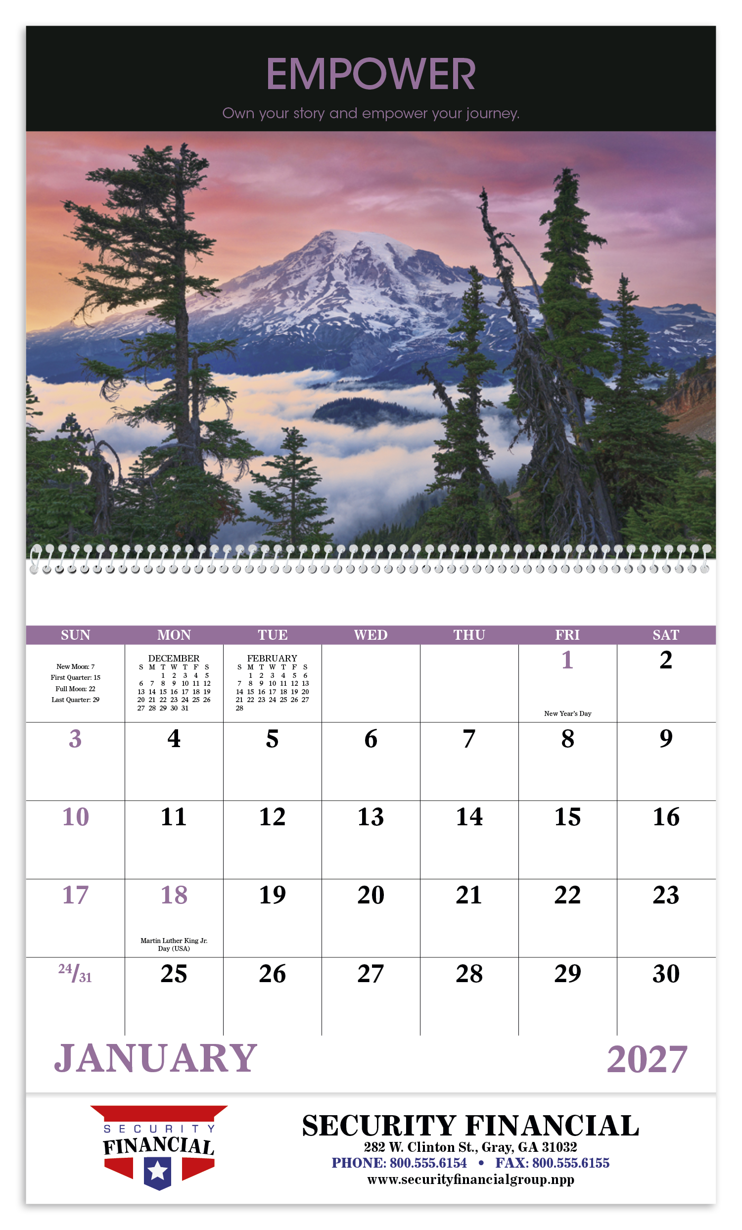 Good Value™ Motivations - Spiral Calendar 65