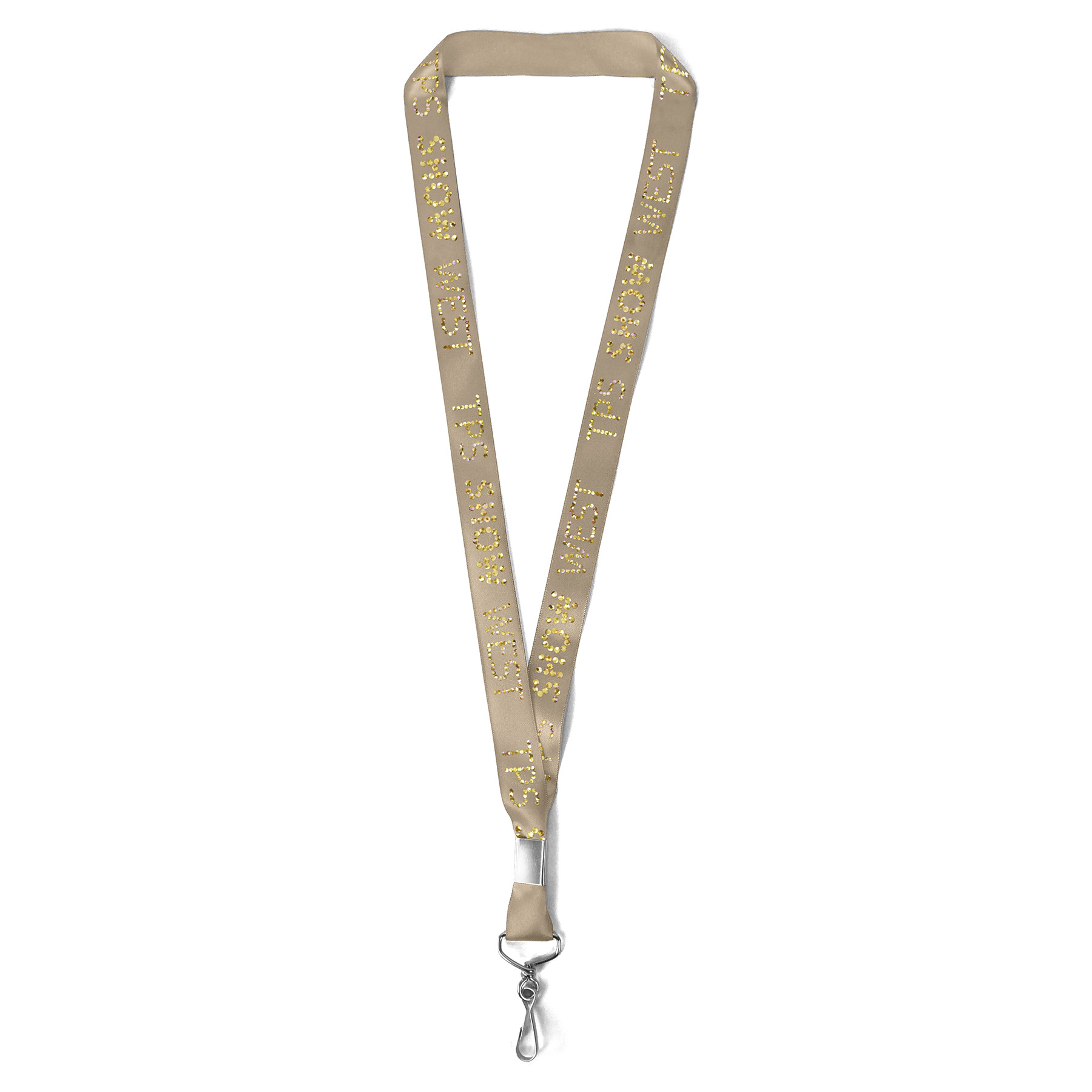 7/8" Bridal Satin Lanyard - Sparkle 10