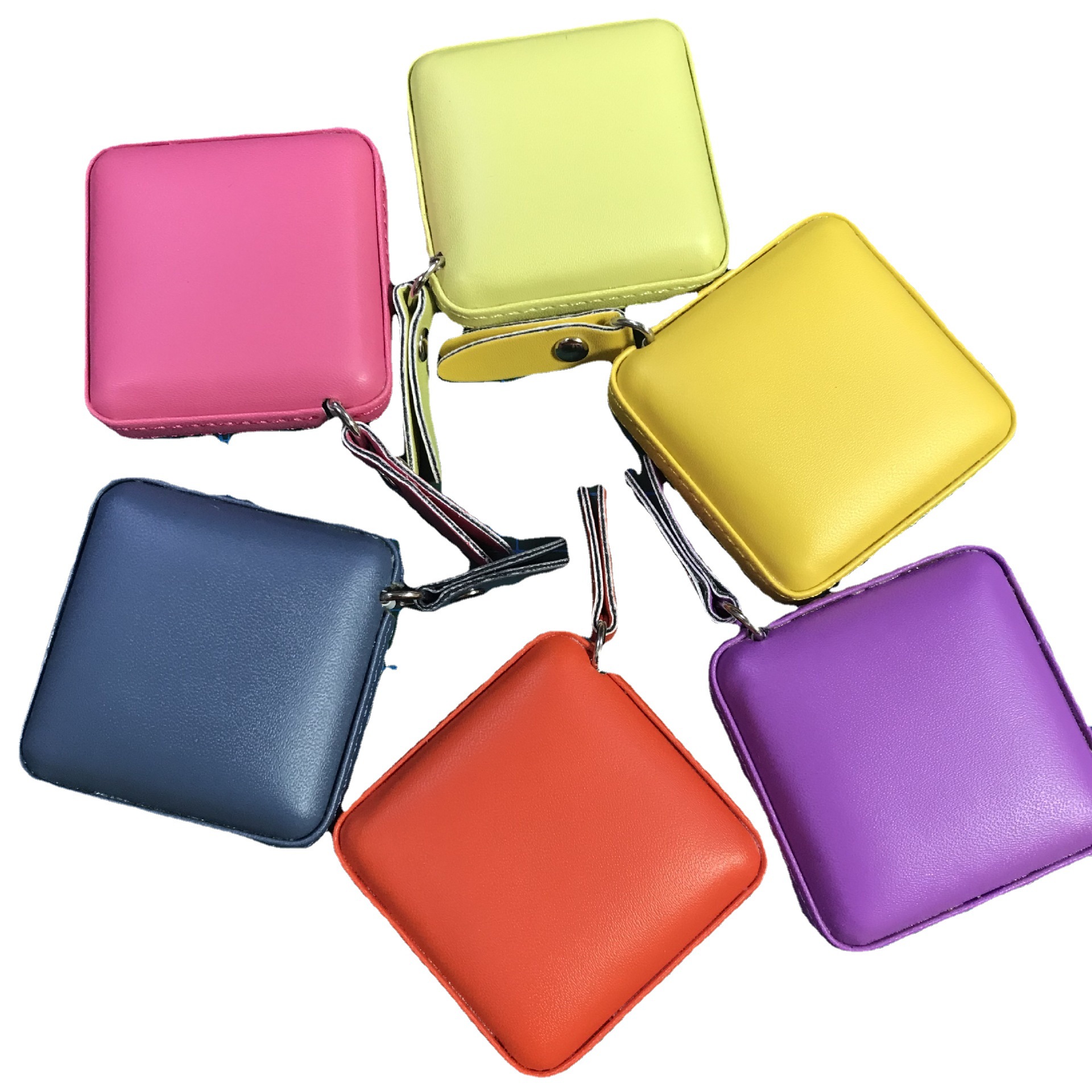 PU Leather Square Wrapped Tape Measure 2