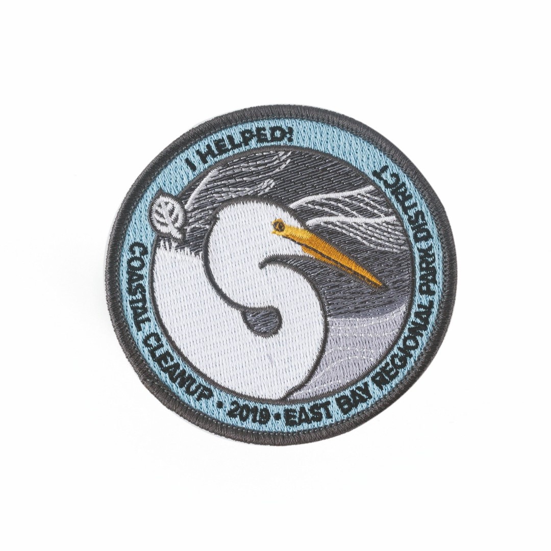 Custom Embroidered Patch with 100% Coverage and Twill Backing 2