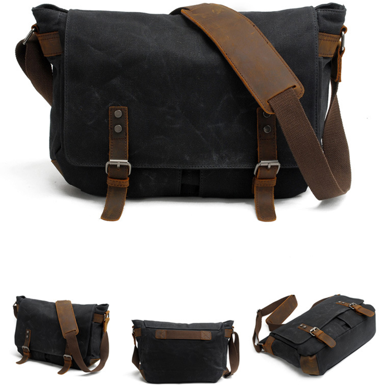 Men's Canvas Crossbody Bag 3