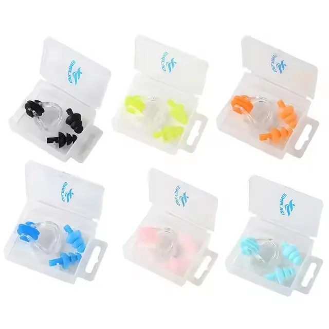 Swimming Ear Plugs And Nose Clip Set 3