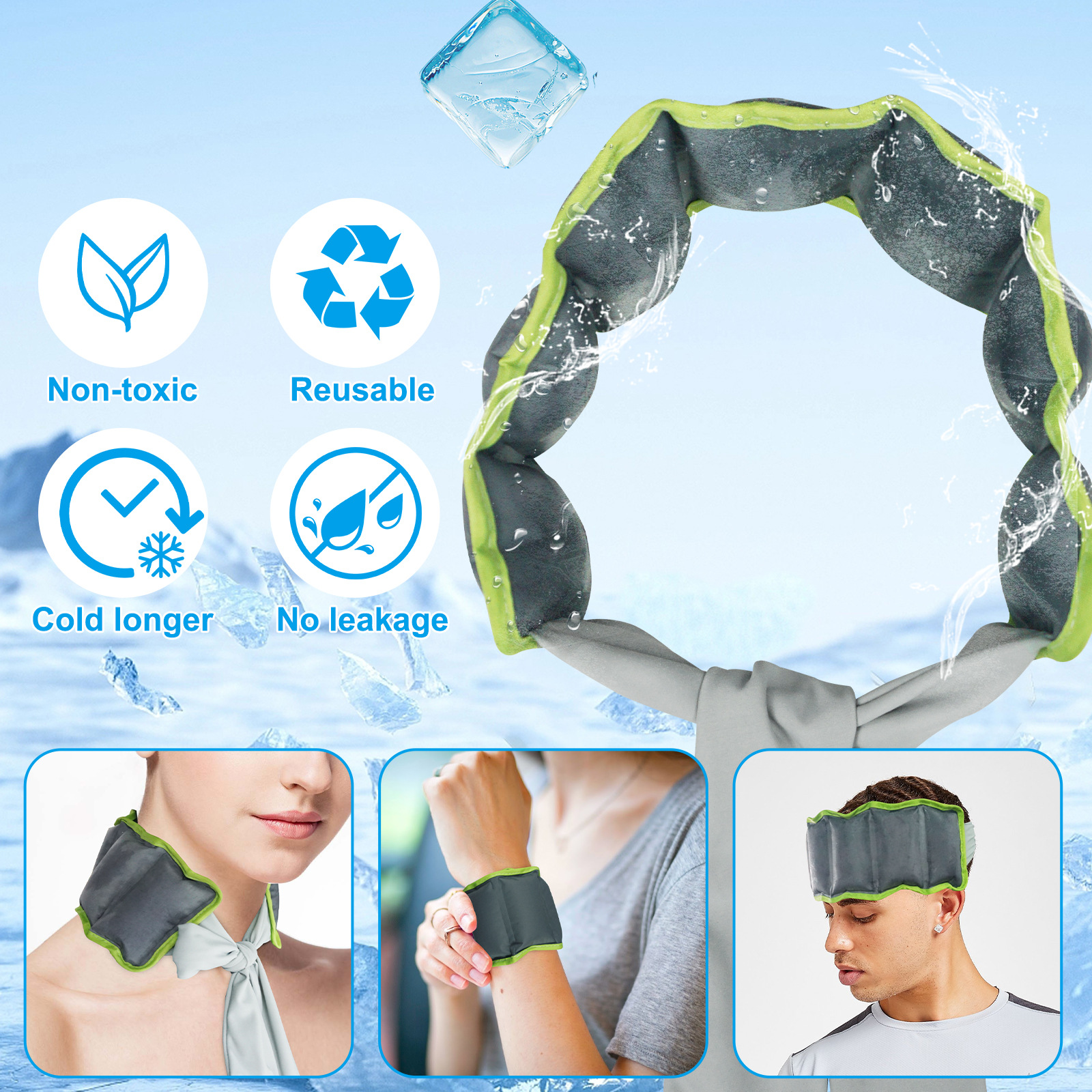 Ice Cooling Vest Neck Cooler for Hot Weather 11