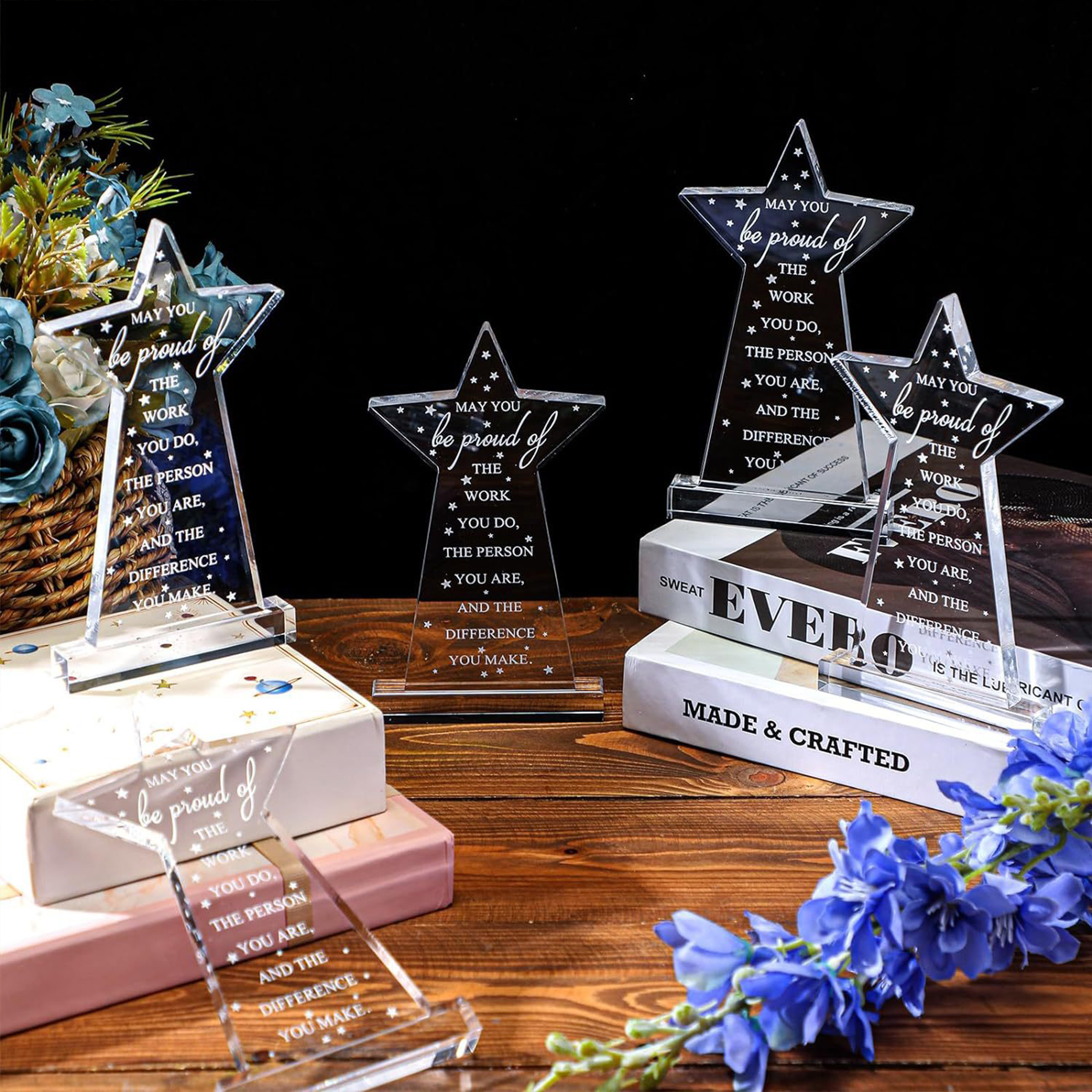 Acrylic Plastic Award Commemorative Trophy 3