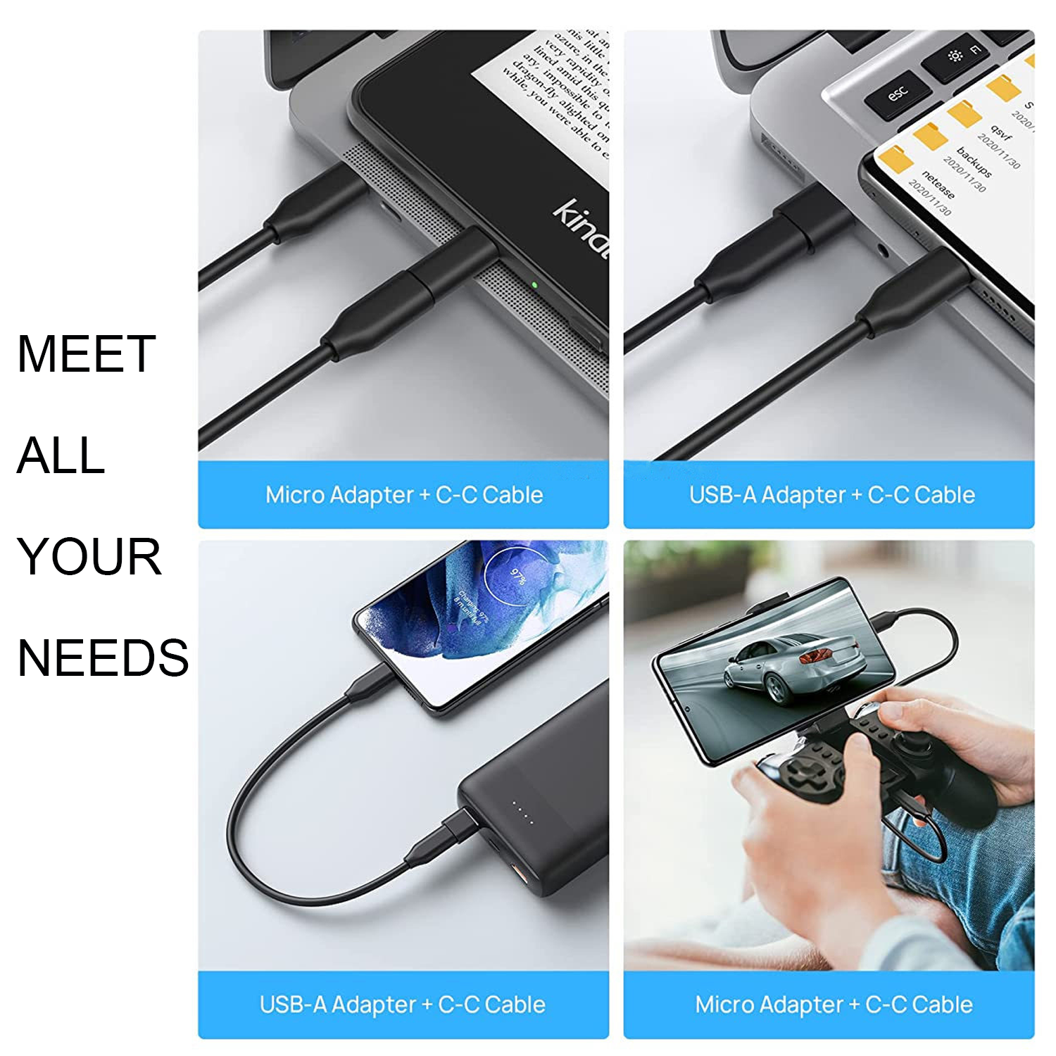 Multifunctional charging data cable business card holder storage box 6