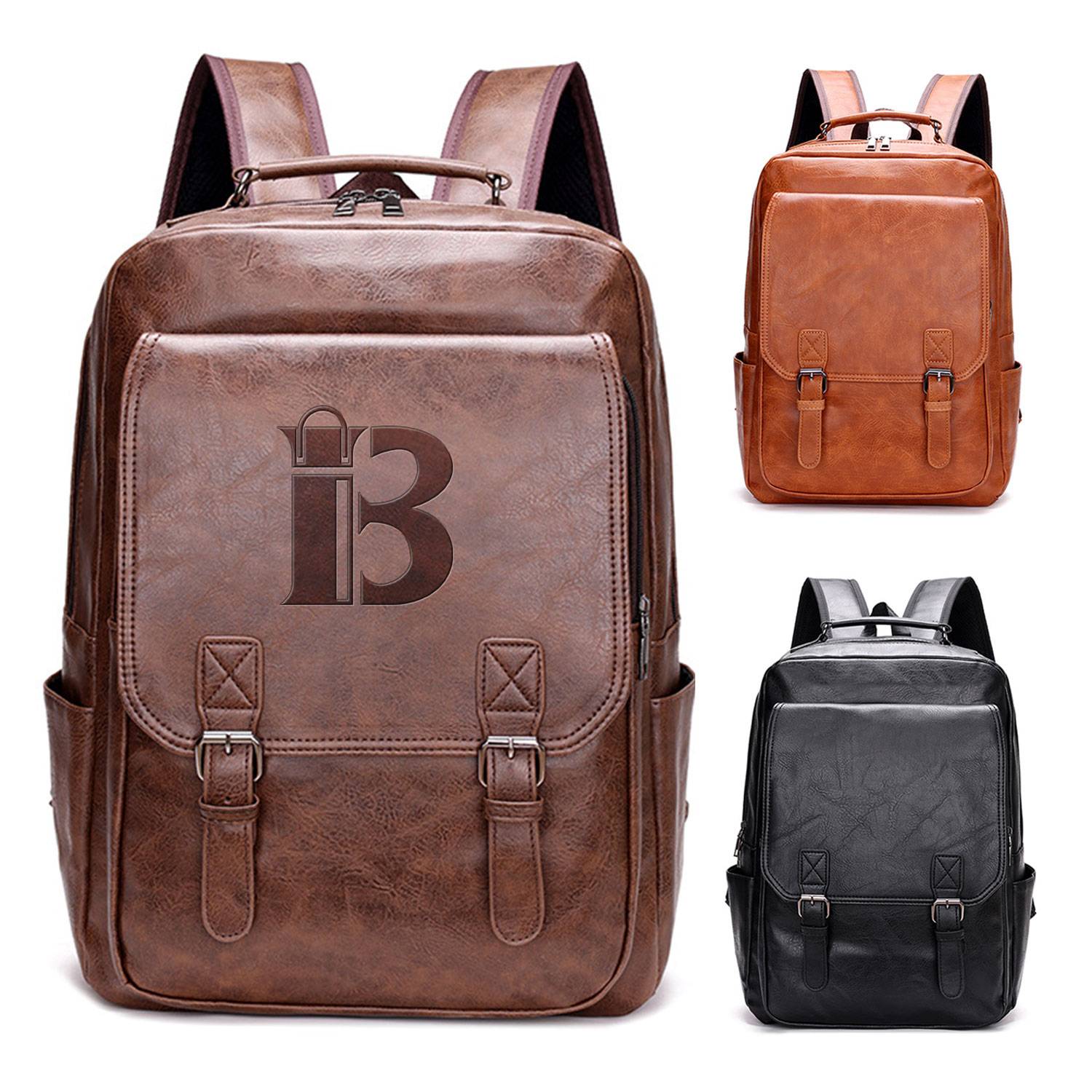 PU Leather Travel Backpack 1