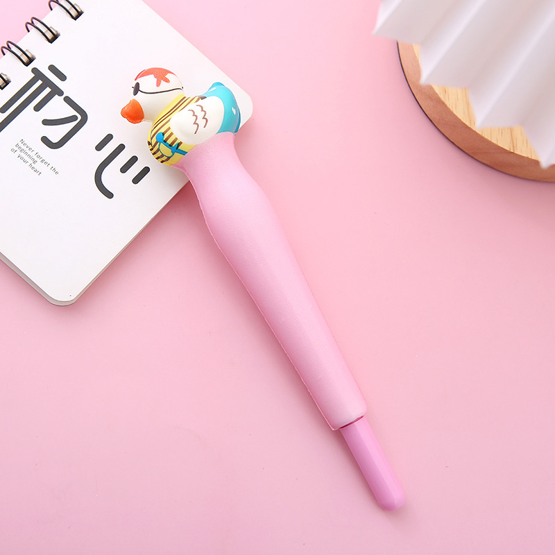 2 in 1 Squishy Duck Ball Pen and Squeeze Toy 6