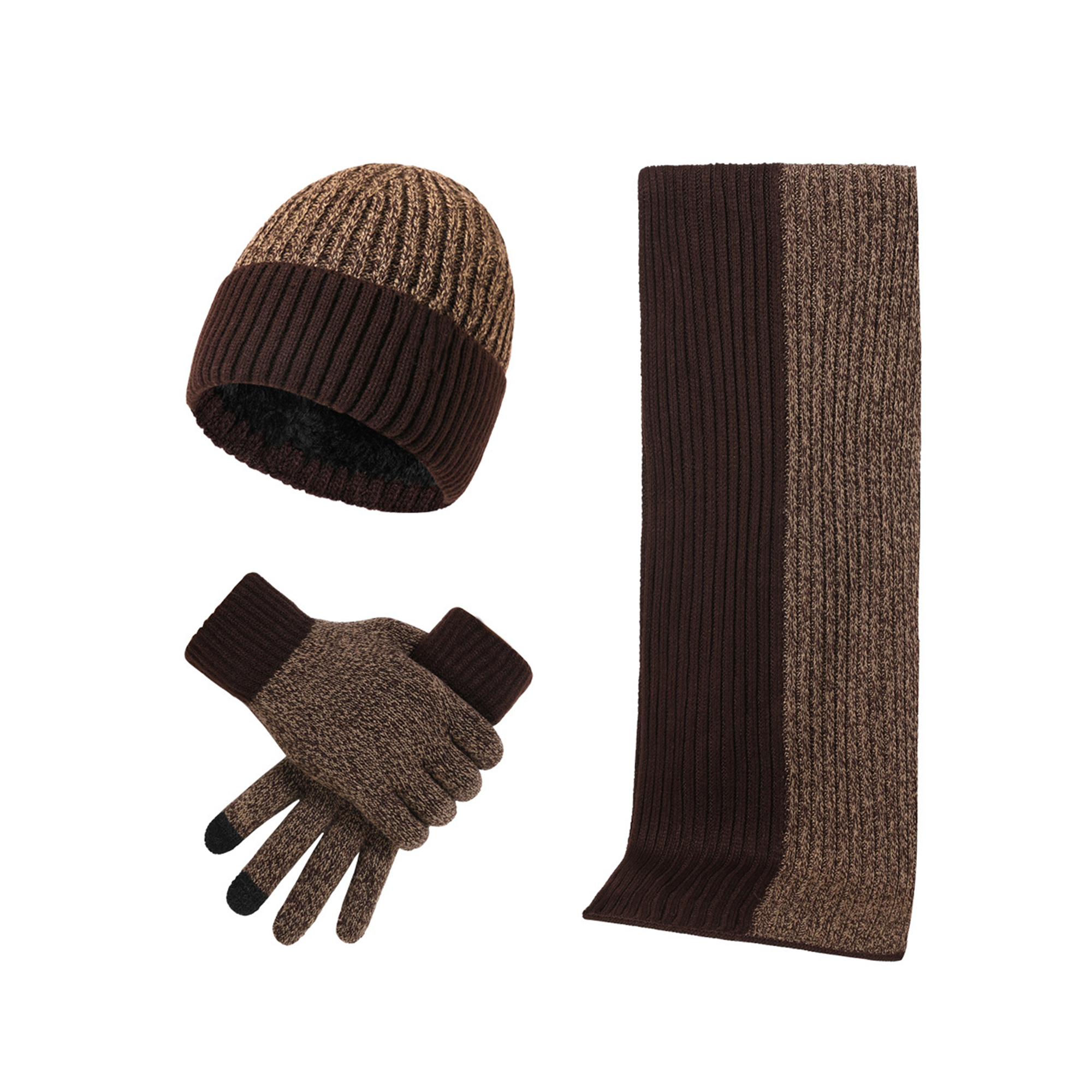 Acrylic Winter Accessory Set Beanie Scarf Glove 5
