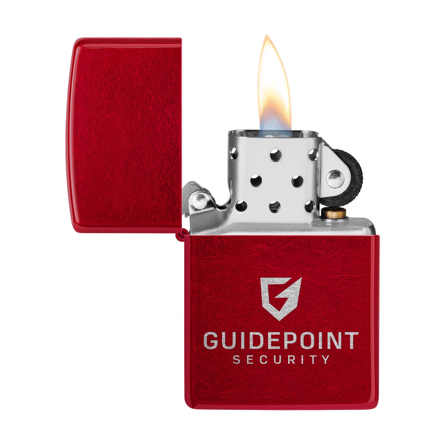 Windproof Lighter Classic Candy Apple Red